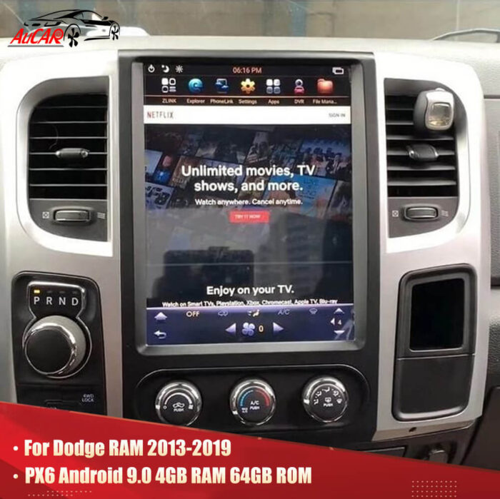 AuCar 12.1'' Android Tesla For Dodge RAM 2013-2019 multimedia car radio For Dodge RAM 1500 Trucks gps Stereo autoradio player - Image 4