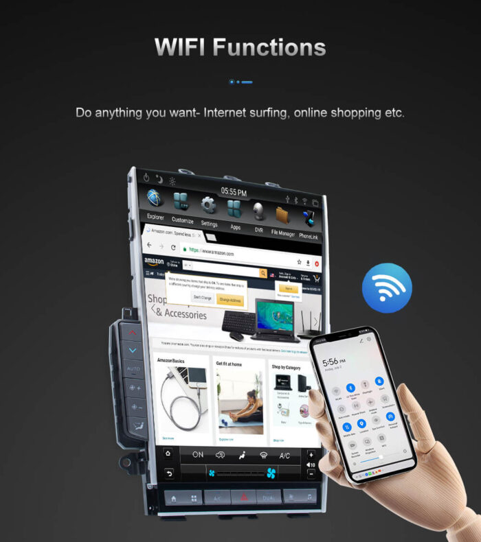 AuCar Tesla Android 9 13.6" Car Radio GPS Navigation for Infiniti MK5 Q50 Q50L Q60 Q60L 2020 2021+ Car Multimedia Stereo Player Car Video - Image 11