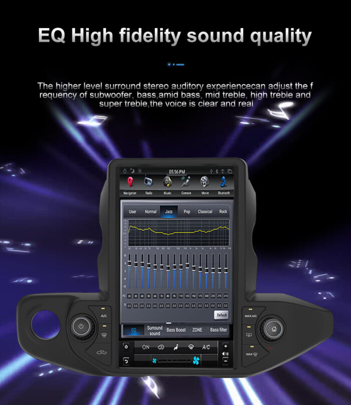 AuCar Tesla Android 9 13.6 inch Car Radio GPS Navigation Android head unit for Jeep Wrangler/gladiator 2018-2021 Car Multimedia Stereo Player Car Video - Image 19