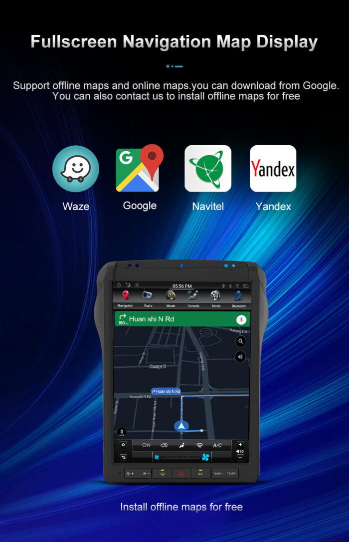 AuCar Tesla Android 9 12.1 Car Radio GPS Navigation Android head unit for Ford F250 F350 2013+ Car Multimedia Stereo Player Car Video - Image 26