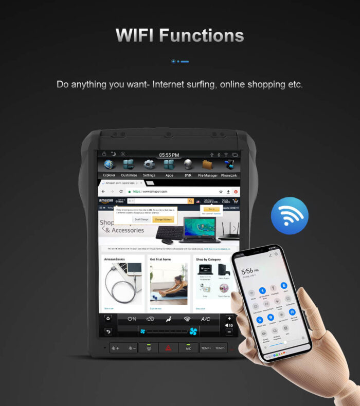 AuCar Tesla Android 9 12.1 Car Radio GPS Navigation Android head unit for Ford F250 F350 2013+ Car Multimedia Stereo Player Car Video - Image 23