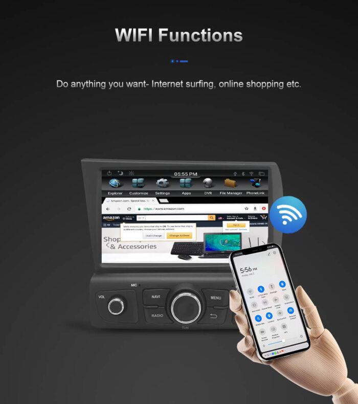 AuCar Audi R8 V10 2007-2015 Android head unit Android 9 Car Radio GPS Navigation Car Multimedia Stereo Player Car Video - Image 17