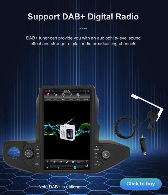 AuCar Tesla Android 9 13.6 inch Car Radio GPS Navigation Android head unit for Jeep Wrangler/gladiator 2018-2021 Car Multimedia Stereo Player Car Video - Image 25