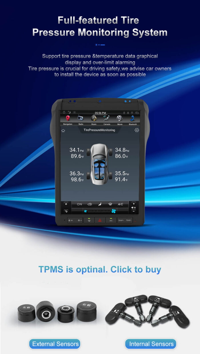 AuCar Tesla Android 9 12.1 Car Radio GPS Navigation Android head unit for Ford F250 F350 2013+ Car Multimedia Stereo Player Car Video - Image 15