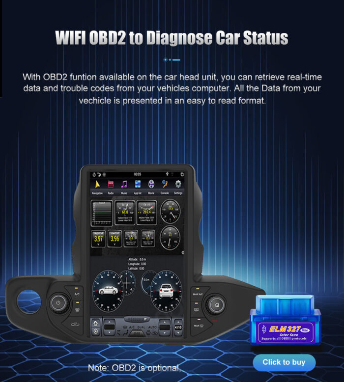 AuCar Tesla Android 9 13.6 inch Car Radio GPS Navigation Android head unit for Jeep Wrangler/gladiator 2018-2021 Car Multimedia Stereo Player Car Video - Image 26