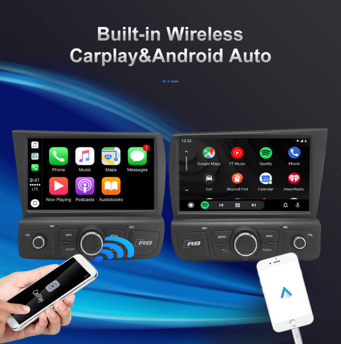 AuCar Audi R8 V10 2007-2015 Android head unit Android 9 Car Radio GPS Navigation Car Multimedia Stereo Player Car Video - Image 12