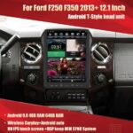 AuCar Tesla Android 9 12.1 Car Radio GPS Navigation Android head unit for Ford F250 F350 2013+ Car Multimedia Stereo Player Car Video