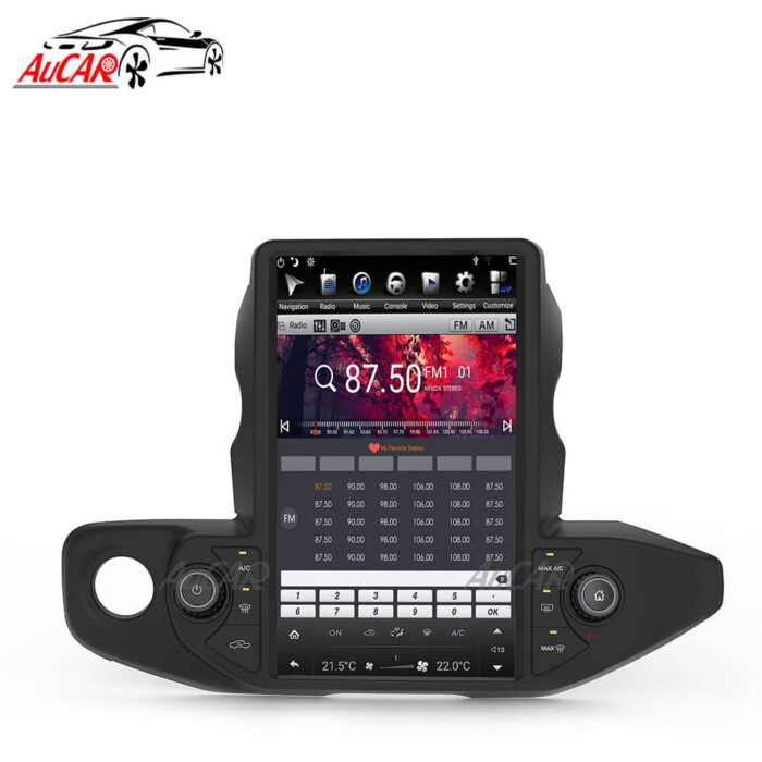 AuCar Tesla Android 9 13.6 inch Car Radio GPS Navigation Android head unit for Jeep Wrangler/gladiator 2018-2021 Car Multimedia Stereo Player Car Video - Image 4