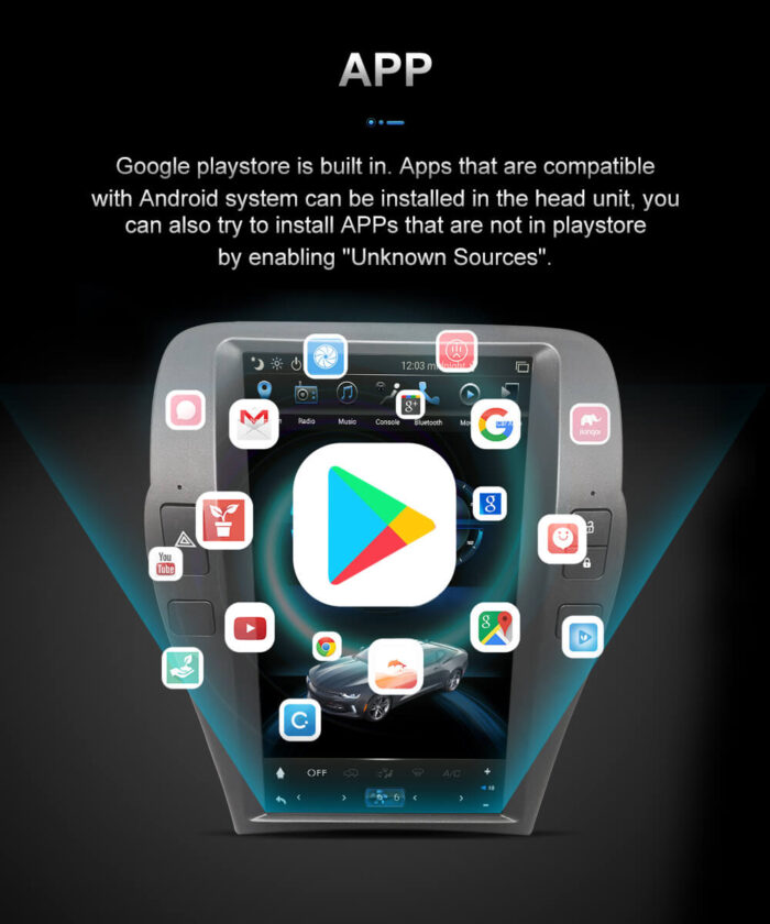 AuCar Tesla Android 9 12.1 Car Radio GPS Navigation Android head unit for Chevrolet Camaro 2010-2015 Car Multimedia Stereo Player Car Video - Image 25