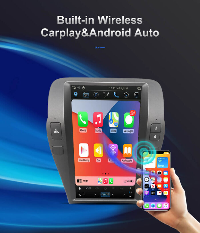 AuCar Tesla Android 9 12.1 Car Radio GPS Navigation Android head unit for Chevrolet Camaro 2010-2015 Car Multimedia Stereo Player Car Video - Image 4