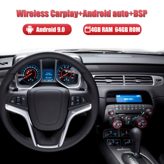 AuCar Tesla Android 9 12.1 Car Radio GPS Navigation Android head unit for Chevrolet Camaro 2010-2015 Car Multimedia Stereo Player Car Video - Image 13