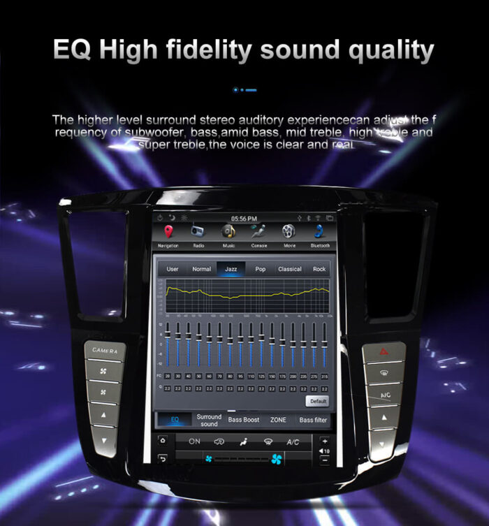 AuCar Android Car Radio GPS Navigation Android head unit for infiniti QX60 JX35 tesla style radio 2012-2019 Car Multimedia Stereo Player Car Video - Image 16