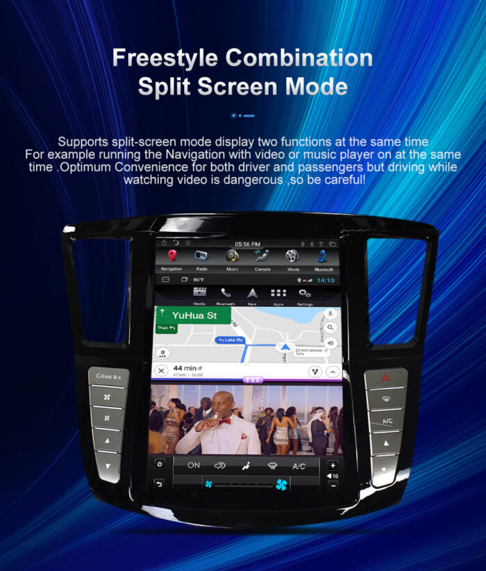 AuCar Android Car Radio GPS Navigation Android head unit for infiniti QX60 JX35 tesla style radio 2012-2019 Car Multimedia Stereo Player Car Video - Image 19