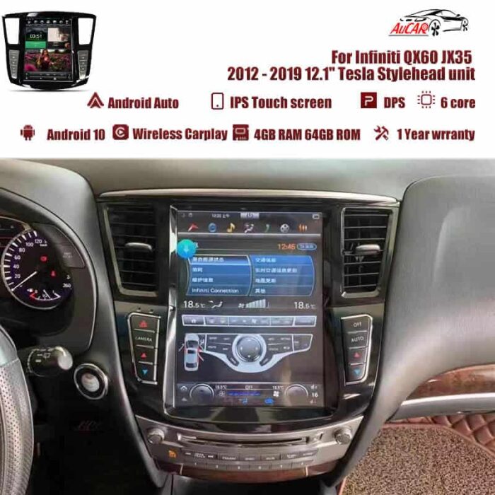AuCar Android Car Radio GPS Navigation Android head unit for infiniti QX60 JX35 tesla style radio 2012-2019 Car Multimedia Stereo Player Car Video - Image 28