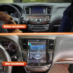 AuCar Android Car Radio GPS Navigation Android head unit for infiniti QX60 JX35 tesla style radio 2012-2019 Car Multimedia Stereo Player Car Video - Image 3