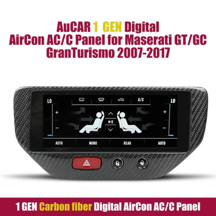 AuCAR 2 GEN Digital AirCon AC/C Panel for Maserati GT/GC GranTurismo 2007-2017 - Image 11
