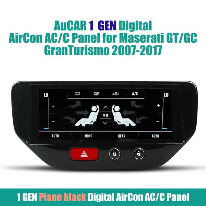 AuCAR 2 GEN Digital AirCon AC/C Panel for Maserati GT/GC GranTurismo 2007-2017 - Image 8
