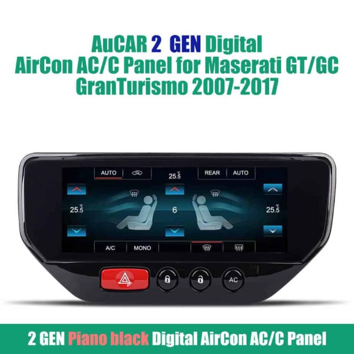 AuCAR 2 GEN Digital AirCon AC/C Panel for Maserati GT/GC GranTurismo 2007-2017 - Image 9