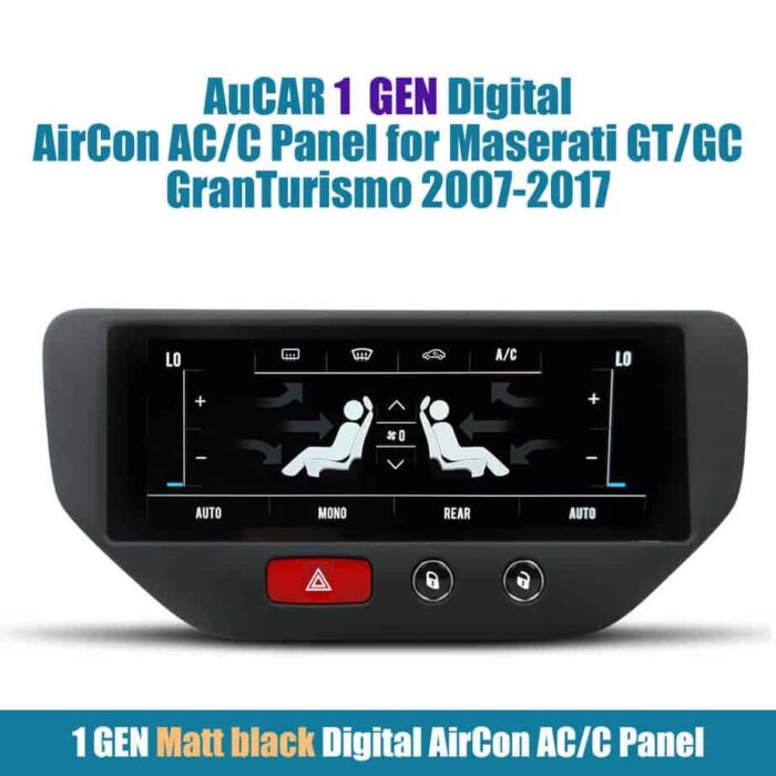 AuCAR 2 GEN Digital AirCon AC/C Panel for Maserati GT/GC GranTurismo 2007-2017 - Image 10