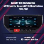 AuCAR 2 GEN Digital AirCon AC/C Panel for Maserati GT/GC GranTurismo 2007-2017
